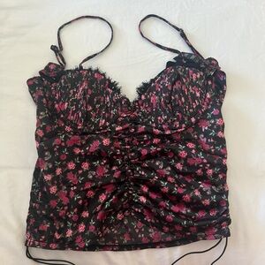 For love and lemons black corset top